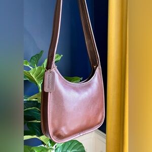 COACH Vintage Brown #9020 Ergo Mini Zip Leather Bag